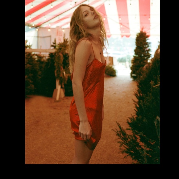 Zara Red Sequin Sleeveless Mini Dress Size XL - Picture 8 of 14